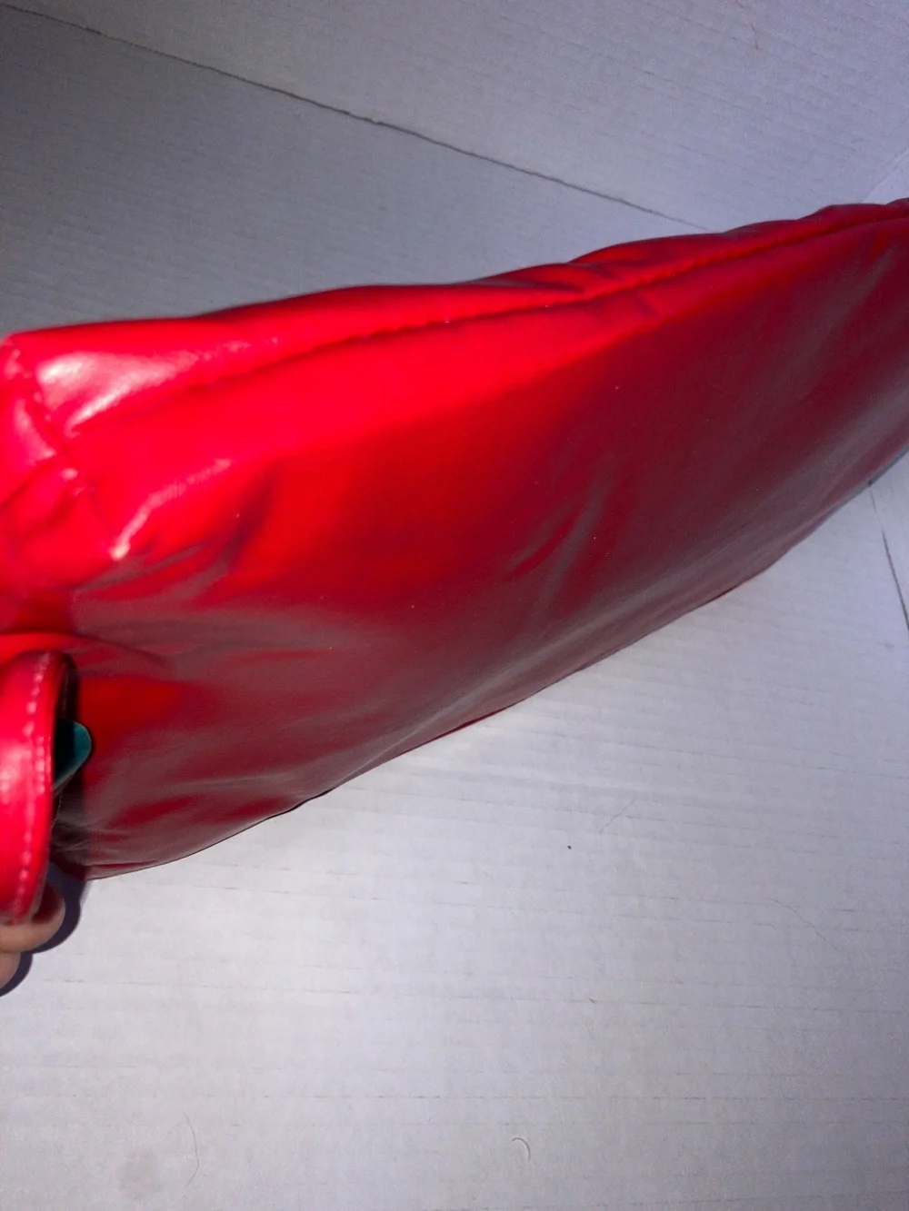 Vintage MCI 1980’s Red Women's Wristlet Clutch 8x13‎ Inches Punk Art Deco Disco